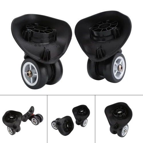 Miniatura 2 de Rueda de maleta, ruedas de equipaje de viaje para kits de equipaje, ruedas de repuesto para maleta, ruedas de repuesto, soporte doble, flexible
