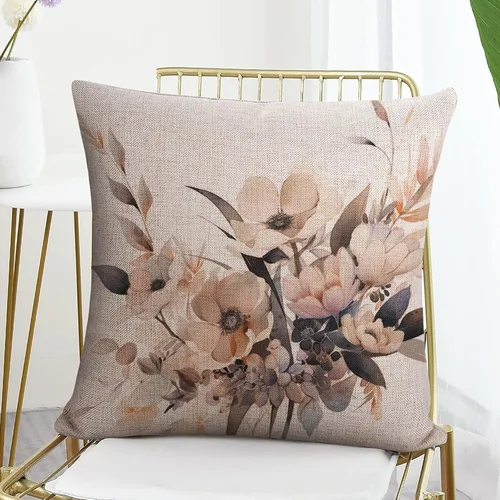 Miniatura 7 de Almohadas decorativas de acuarela y flores, funda de cojín decorativa moderna de 16 x 16 pulgadas, funda de almohada cuadrada decorativa de Acuarela