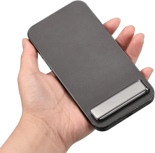 Miniatura 5 de uxcell Soporte para teléfono celular, paquete de 2 soportes de escritorio horizontales y verticales, soporte magnético de ángulo ajustable
