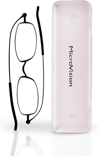 Miniatura 9 de Gafas de lectura de aire plegables planas con tecnología patentada de bisagra rodante y estuche compacto para mujeres y hombres Bronce Rectangular