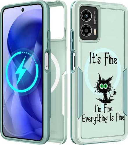 Miniatura 204 de Funda para Moto G 5G 2024 – Compatible con MagSafe para mujeres y niñas, bonita funda protectora magnética para teléfono, diseño femenino Kawaii