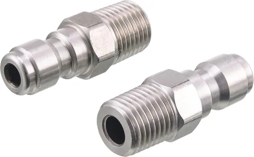 Miniatura 3 de RIDGE WASHER Acopladores para lavadora a presión, enchufe de conexión rápida de 1/4, accesorio NPT macho, 5000 PSI, paquete de 2