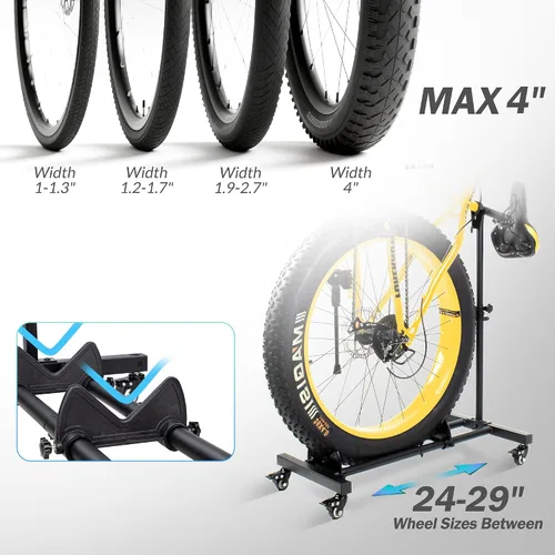 Miniatura 6 de Sttoraboks Soporte vertical para bicicleta, soporte de bicicleta independiente para garaje, soporte vertical para bicicleta, soporte para bicicleta