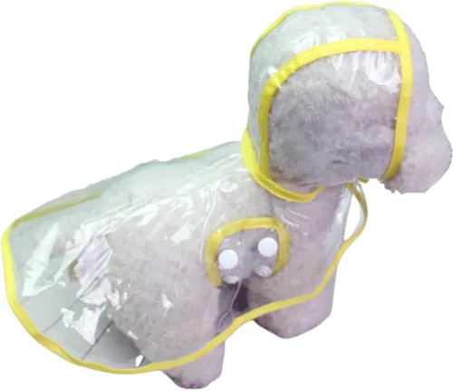 Impermeable para mascotas, impermeable para perros pequeños, abrigo impermeable para cachorros, ropa impermeable transparente para perros pequeños y