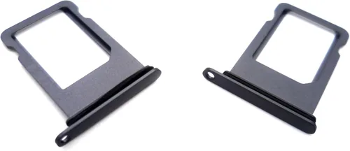 Miniatura 3 de 2 ranuras de repuesto para bandeja de tarjeta SIM individuales compatibles con iPhone SE (2020) (negro)