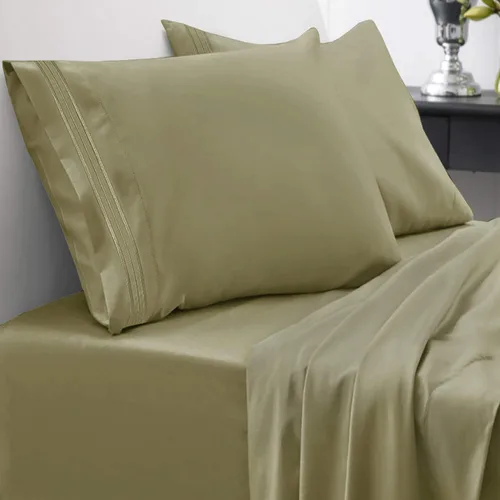 Miniatura 17 de Sweet Home Collection Juego de sábanas de 1800 hilos, sábanas de microfibra cepillada suave de calidad egipcia, juego de ropa de cama de lujo
