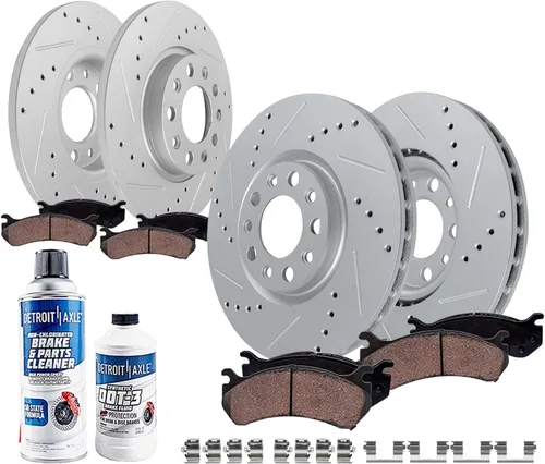 Miniatura 19 de Detroit Axle - Kit de freno trasero para Chevy GMC Silverado Sierra Suburban 1500 Yukon Tahoe Avalanche Cadillac Escalade Pinza de freno de disco
