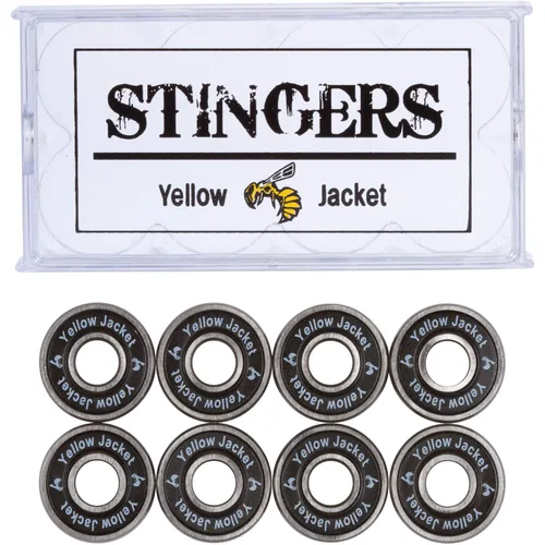 Miniatura 15 de Yellow Jacket - Rodamientos premium para patineta y longboard, profesionales, 608, ABEC 9, naranja tropical (paquete de 8)
