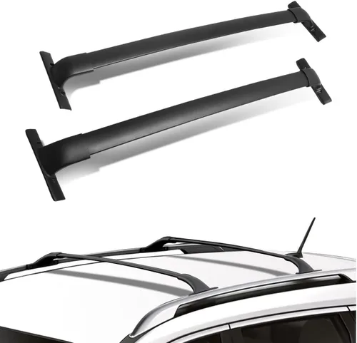 DNA MOTORING PT-ZTL-8072 - Par de barras transversales de aluminio para techo de automóvil, compatibles con Nissan Murano 15-18, color negro