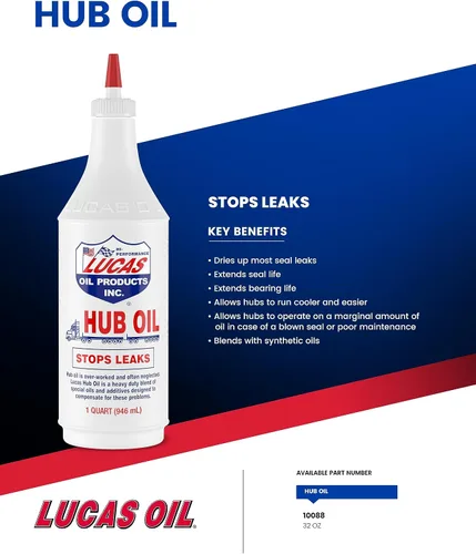 Miniatura 5 de Lucas Oil 10088, aceite para cubo, 1 cuarto de galón
