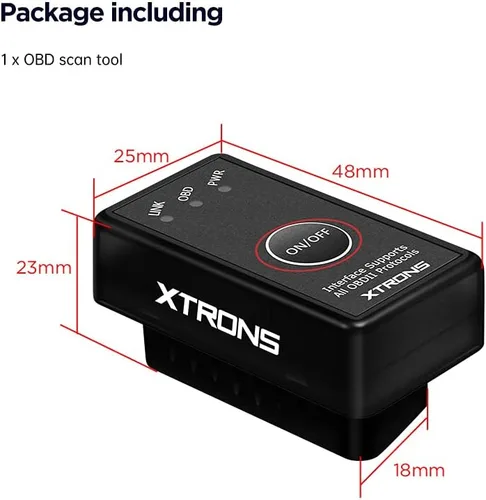 Miniatura 7 de XTRONS OBD2 II Herramienta de diagnóstico auto del coche lector de código de coche comprobar motor con interruptor de encendido/apagado