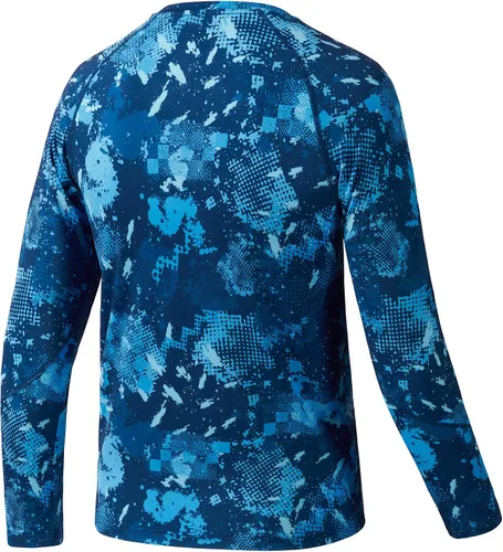Miniatura 2 de BASSDASH Camiseta de pesca de manga larga para jóvenes UPF50+ camuflaje con protección UV de secado rápido