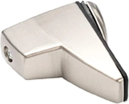 Miniatura 4 de XVL Estante de cristal de baño de 15,5 pulgadas, níquel cepillado GS3004A-L