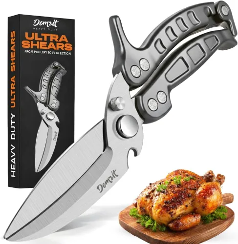 Tijeras para aves de corral profesionales resistentes, tijeras de pavo para corte de pollo y hueso, tijeras de corte de carne, tijeras de cocina