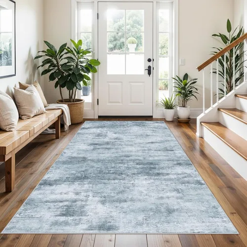 Miniatura 76 de Alfombra antideslizante lavable de 2 x 3 pies - Alfombra suave de pelo bajo para cocina, entrada y dormitorio - Tapete moderno para puerta