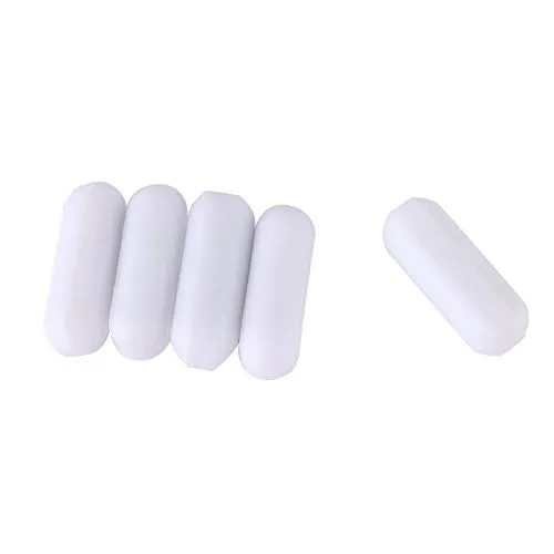TOPINCN 5 unids agitador magnético mezclador agitador barra de agitación tipo C color blanco PTFE barra agitador de laboratorio pulga para mezclador