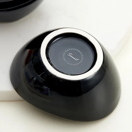 Miniatura 3 de Juego de accesorios de cerámica para embutidos de 6 tazas individuales de salsa de 1.5 onzas, platos de salsa de soja, platos de postre pequeños