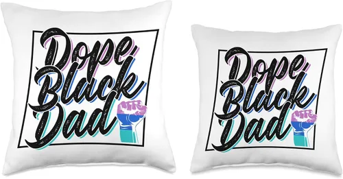 Miniatura 3 de Freedom Pride African American Juneteenth Papa Dope Black Dad Africa Juneteenth 1865 American Father Daddy Throw Pillow, 16x16, Multicolor