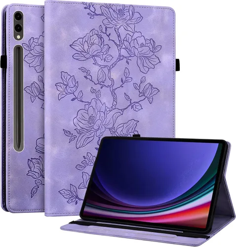 Miniatura 27 de Funda para Samsung Galaxy Tab S5e 10.5 2019 Modelo SM-T720/T725/T727, funda delgada de piel sintética con soporte multiángulo y soporte