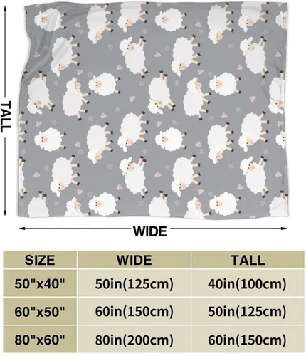 Miniatura 3 de Manta de forro polar de oveja, ligera y ultrasuave, para sofá, cama, campamento, viajes, manta de microfibra súper suave y acogedora de 50 x 40