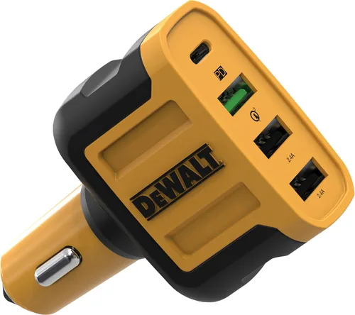 Miniatura 7 de DEWALT Auriculares inalámbricos Bluetooth con banda para el cuello y cargador rápido de coche de 60 W de 4 puertos