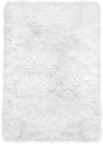 Miniatura 53 de Latepis - Tapete rectangular de piel sintética tipo lana de oveja suave, esponjosa y lavable para sala de estar, dormitorio, sala de juegos o Blanco