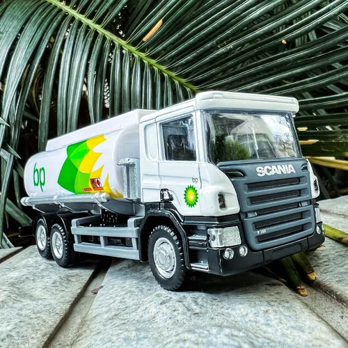 Miniatura 7 de BDTCTK Scania Tanker BP Tanque de combustible modelo de coche de camión de juguete, vehículos de aleación de zinc fundido a presión juguetes