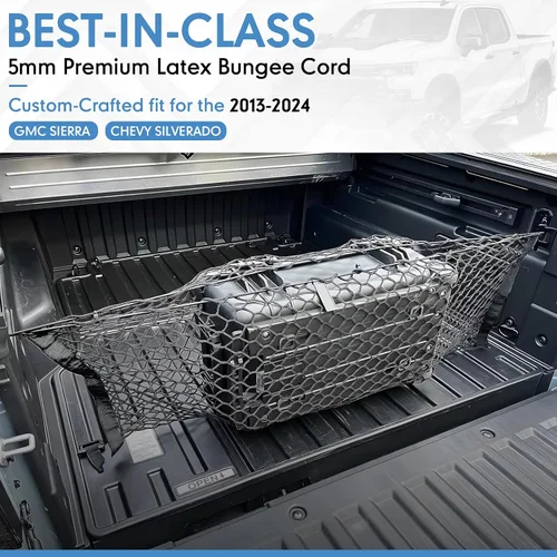 Miniatura 2 de Red de Carga para Caja de Camioneta - Red Premium para Caja de Camioneta para Organizadores y Almacenamiento - Red de Carga de Malla para Caja