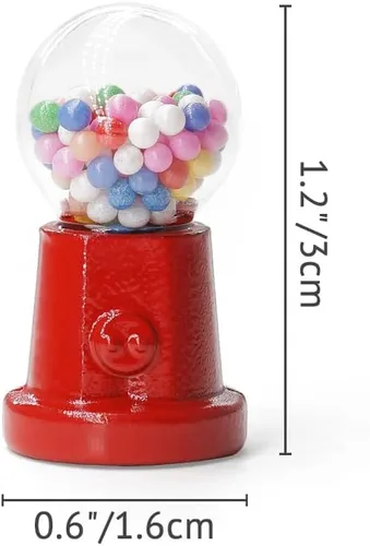Miniatura 4 de Odoria 1/12 Miniature Gumball Machine Accesorios de decoración de casa de muñecas