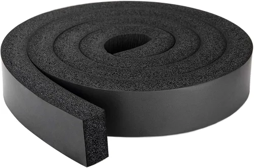 Miniatura 9 de Tiras de espuma con adhesivo de 1 pulgada de ancho x 1 pulgada de grosor, burlete de neopreno de alta densidad de celda cerrada para aislamiento