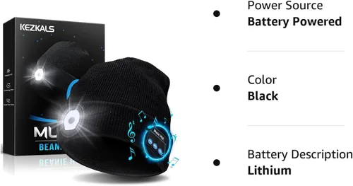 Miniatura 8 de KEZKALS Regalos para el día de San Valentín para él y ella, gorro LED Bluetooth, regalos de San Valentín para hombres, mujeres, él, marido, regalos