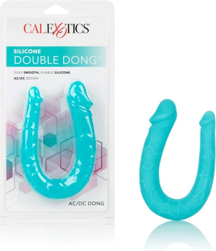 CalExotics Silicona doble Dong AC/DC Dong - Verde azulado