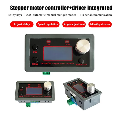 Miniatura 3 de Controlador de motor paso a paso de CC con controlador Placa integrada DC 5 ~ 30 V 4A Módulo de control de ángulo de velocidad de pulso