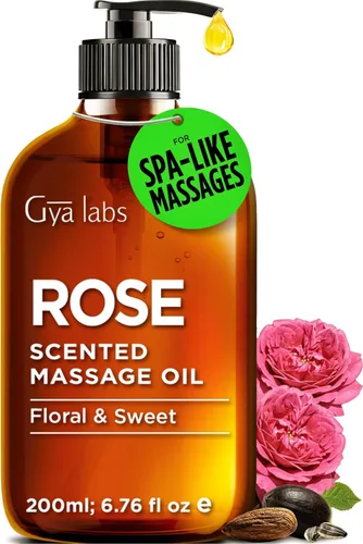 Miniatura 15 de Gya Labs - Aceite de masaje para aliviar el estrés y dormir, aceite corporal con infusión de lavanda y argán orgánico para piel seca, 100 % puro
