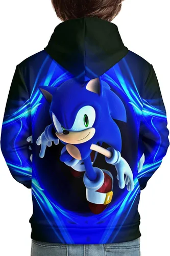 Miniatura 3 de bendl Sudadera con capucha con estampado 3D de anime para niños y niñas, sudadera con capucha deportiva