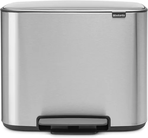 Miniatura 22 de Brabantia Bo Bote de Basura con Pedal Step-On - Cubo Interior de 16 Galones (Gris Concreto Mineral) Bote de Basura para Desechos/Reciclaje, Mineral
