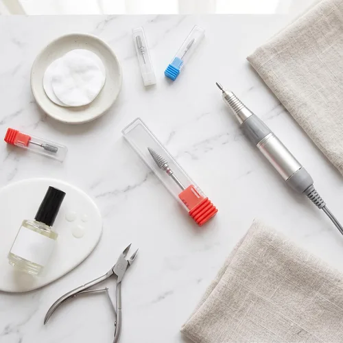 Miniatura 3 de Keenso Broca de uñas, forma cónica profesional, punta de manicura de acero de tungsteno para manicura, pedicura, eliminación de gel, semipermanente