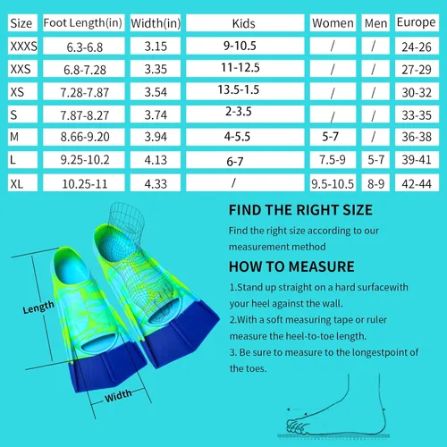 Miniatura 4 de Aletas de Natación para Niños, Aletas Cortas Cómodas para Natación de Vueltas y Entrenamiento para Niños, Niñas, Niños, Principiantes
