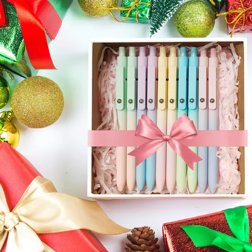 Miniatura 5 de YOXMJDB Bolígrafos de gel, 10 piezas de bolígrafos de escritura suave de punta media, bolígrafos lindos para mujeres, serie de alta gama bolígrafos