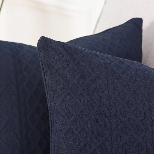 Miniatura 3 de Yaertun Paquete de 2 fundas de almohada decorativas súper suaves, fundas de almohada cuadradas para sofá, dormitorio o automóvil, diseño moderno
