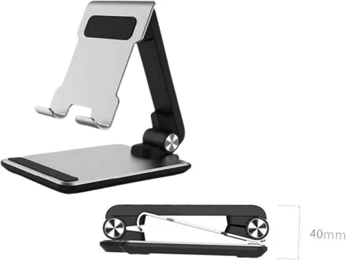 Miniatura 6 de JBGold Soporte para teléfono celular, totalmente plegable, ajustable, color negro