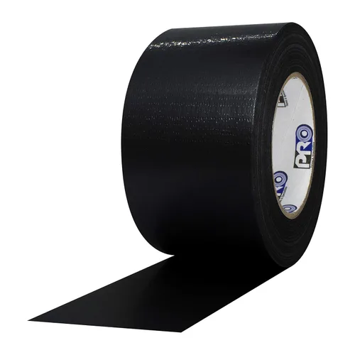 Miniatura 2 de ProTapes Pro Duct 100 Cinta adhesiva económica de tela recubierta de polietileno, 60 yardas de largo x 2 pulgadas de ancho, color negro