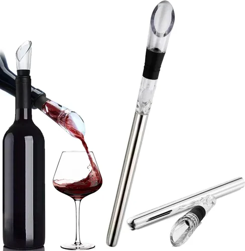 Miniatura 8 de Enfriador de vino pequeño enfriador de vino 3 en 1 de acero inoxidable enfriador de botellas de vino enfriadores de vino sin hielo para botellas
