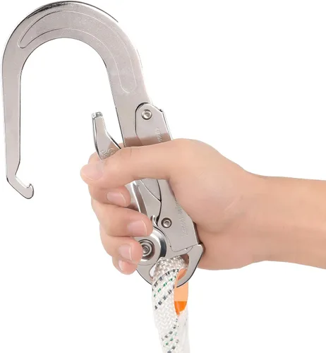 Miniatura 6 de Arnés de seguridad para protección contra caídas, compatible con OSHA/ANSI, con amortiguador de choques interno y gancho