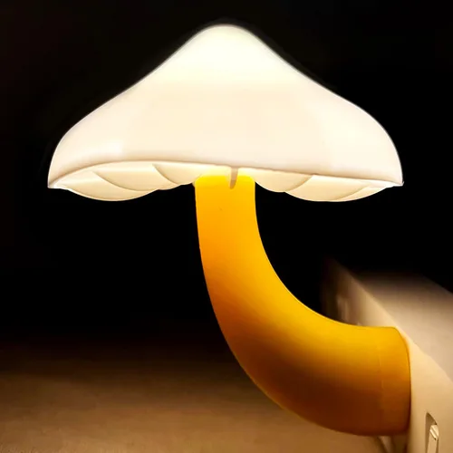 Miniatura 14 de Luces nocturnas LED con sensor en forma de hongo - 2 unidades, enchufe de pared con 7 colores cambiantes, lámpara mini de ensueño, luz nocturna