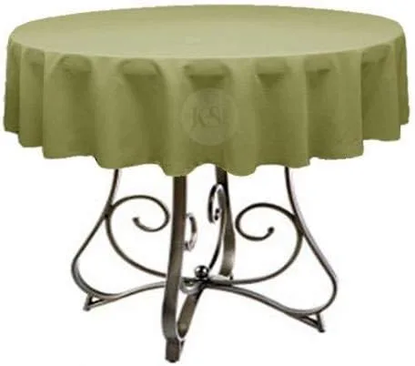 Miniatura 40 de Mantel redondo de poliéster de 72 pulgadas, disponible en más de 45 colores, ideal para restaurantes y superposiciones versátiles de eventos, elige
