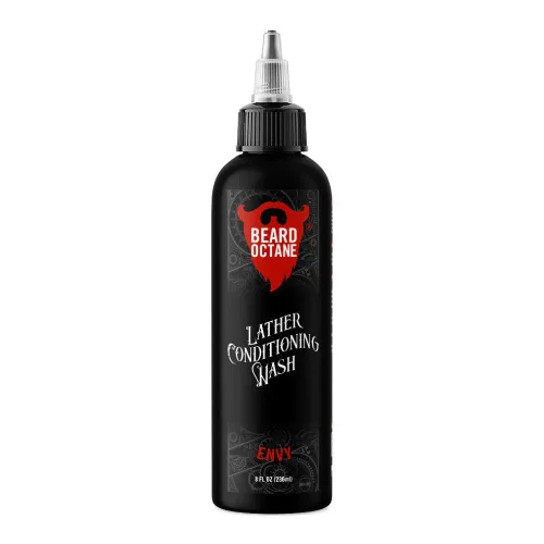 Miniatura 2 de Beard Octane Jabón para barba para hombres – neutro (sin perfume) – Champú diario suave para barba con manteca de karité – Limpia sin secado – 8