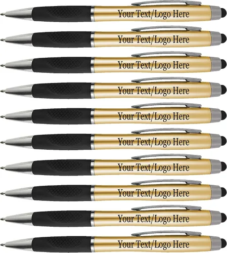 Bolígrafos personalizados con tu logotipo o texto personalizado, paquete de 300 unidades a granel para negocios, fiestas y eventos, bolígrafo 2 en 1