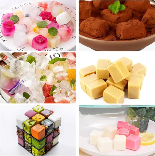 Miniatura 3 de Mity Rain Moldes de silicona cuadrados de trufa de chocolate y caramelo duro de 40 cavidades
