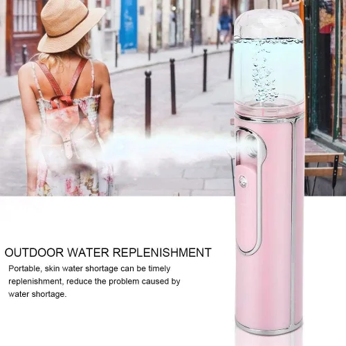 Miniatura 5 de Facial Mister Portátil Mini Cool Mist Práctico Pulverizador Profesional Atomización Humidificador Facial Vapor Facial Hidratante e Hidratante Spa